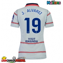 Camisa de Futebol Atletico Madrid Julian Alvarez #19 Equipamento Alternativo Mulheres 2026-27 Manga Curta